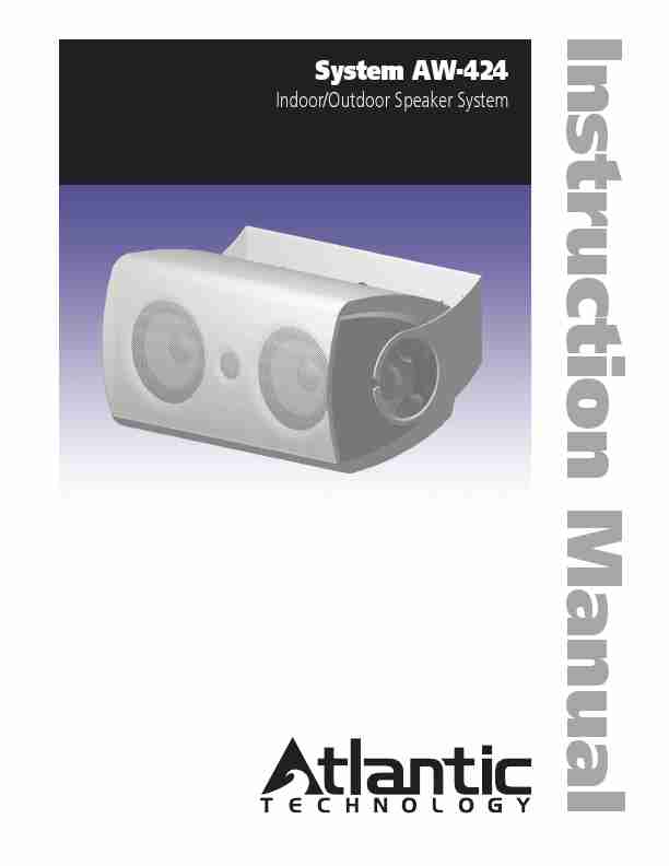Atlantic Technology Speaker System AW-424-page_pdf